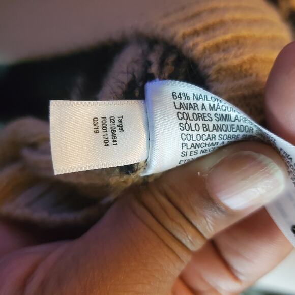 AVA AND VIV Animal Print Fuzzy V Neck Sweater | Size X - Picture 9 of 12